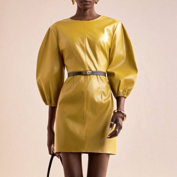 Dresses & Skirts - Yellow Elegant Women's Mini Dress